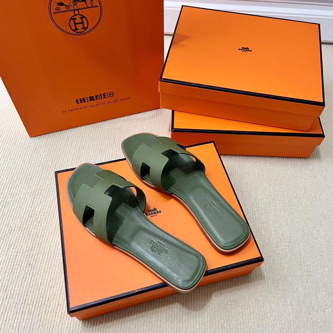 에르메스 올수공 오란 슬리퍼 샌들 앱송 40